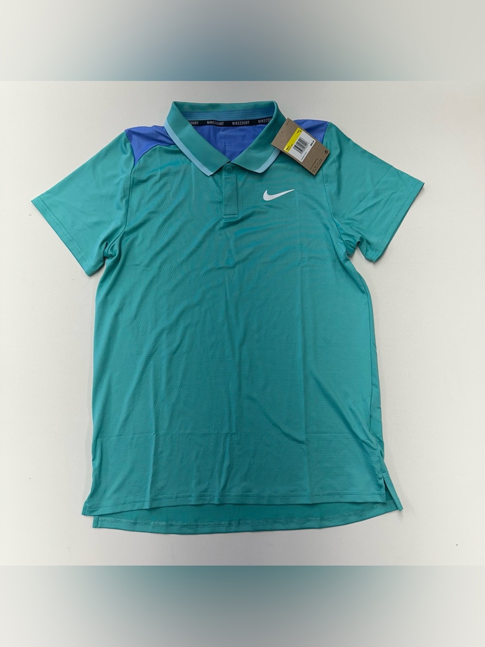 Nike Tennis Polo Shirt Mens Small Dri-FIT Nike Court Advantage Blue FD5314-300